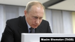 Russian President Vladimir Putin has gradually cracked down on web freedoms in Russia over the past decade. (file photo)