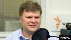 Leader of the Russian opposition Yabloko party Sergei Mitrokhin