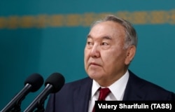 Qasym-Zhomart Toqaev's predecessor Nursultan Nazarbaev (file photo)