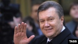 Paul Manafort was widely credited with masterminding the political comeback in 2010 of Viktor Yanukovych (shown here outside a polling station in Kyiv in February of that year).