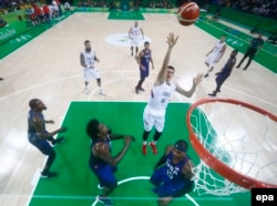 Nikola Jokic of Serbia at the 2016 Rio Olympics