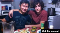 Dias Kadyrbayev (left) with Dzhokhar Tsarnaev