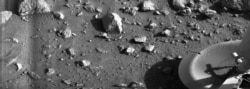 This 1976 NASA image was the first to give a clearer view of the Martian landscape, from a low-lying plain called Chryse Planitia in the northern hemisphere of Mars.