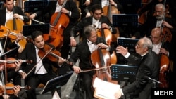 The Tehran Symphony Orchestra performing in February 2012