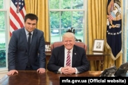 Ukrainian Foreign Minister Pavlo Klimkin met with Trump in the Oval Office on May 11.