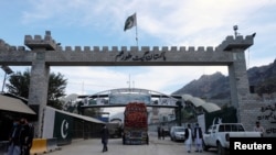 The Torkham border crossing.