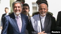 How well can Abdullah Abdullah (left) and Ashraf Ghani work together?