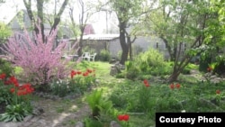 Larisa Kozynaya hopes guests appreciate her garden in Dnipropetrovsk.