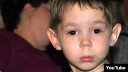 Three-year-old Max Shatto, born Maksim Kuzmin, before his death in January