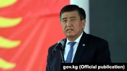 Sooronbai Jeenbekov (pictured) is backed by the outgoing president, Almazbek Atambaev.