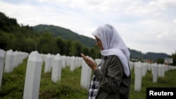 Hajra Catic has still not found the remains of her son, Nino, who disappeared in Srebrenica in 1995. (file photo)