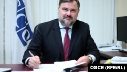 Azerbaijan's move to close the OSCE office comes just days after the contract of the organization's project coordinator in Baku, Alexis Chahtahtinsky (pictured), expired.