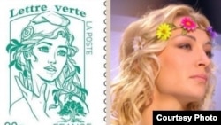 Femen leader Inna Shevchenko from Ukraine was controversially chosen as the inspiration for a new French postage stamp.