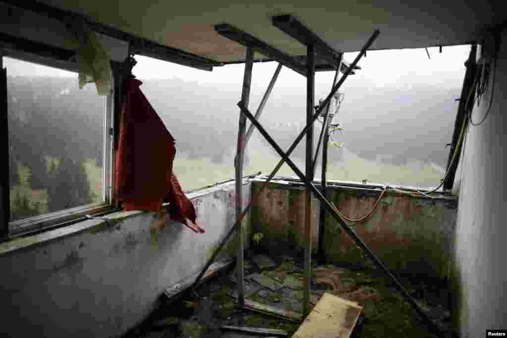 The judges&#39; room at the ski jump site