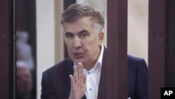 Former Georgian President Mikheil Saakashvili was transferred to a hospital last year after a hunger strike that he maintained for 50 days to protest his jailing, which rights groups have denounced as politically motivated.