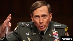 U.S. General David Petraeus speaks at the Senate Intelligence Committee hearing on his nomination to be director of the Central Intelligence Agency in Washington in 2011.