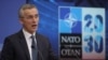 NATO Secretary-General Jens Stoltenberg gives a news conference ahead to a NATO defense ministers meeting.