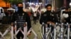 Police block the street after an explosion on a busy pedestrian street in Istanbul, Turkey, on November 13.