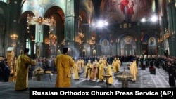 The consecration of the Cathedral of Russian Armed Forces in Patriot Park outside Moscow in June 2020