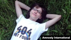 Yelena Klimova, the journalist who runs the Children-404 online support group for LGBT teenagers. (file photo)