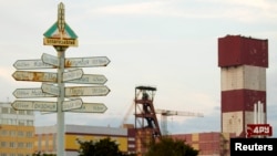 The Belaruskali potash mine near the town of Solihorsk in Belarus (file photo)