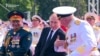 Putin Attends Annual Naval Parade In St. Petersburg