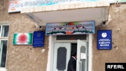 Behind closed doors: Tajik polling station in the March 2010 elections.