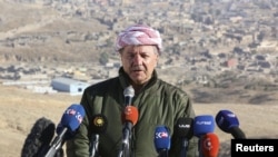 Iraqi Kurdish regional President Masud Barzani is calling for a nonbinding referendum on Kurdish independence.