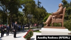  A statue of Heydar Aliyev in Mexico City