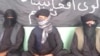 A screen grab from the video sent to RFE/RL's Radio Free Afghanistan shows unidentified Afghans claiming to represent a group called the Islamic Organization of Great Afghanistan, which they say is ready to fight for the Islamic State militant group.