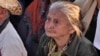 "Grandma Leyla" (Vranouhie Gevorgyan) attends a protest rally in Yerevan in April 2018.