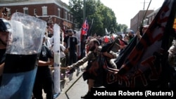 The Daily Stormer website was barred by Google and GoDaddy in the wake of far-right violence in Charlottesville, Virginia, that left one person dead. 