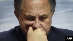 Russian Sports Minister Vitaly Mutko: "Sorry" and "ashamed" (file photo)