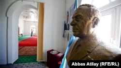 Busts and portraits of former leader Heydar Aliyev can be found across Azerbaijan.