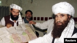 Leader Jalaluddin Haqqani, pictured here in 2001, is now reportedly bed-ridden 