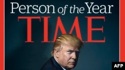 U.S. President-elect Donald Trump poses for photographer Nadav Kander for the cover of Time magazine after being named its person of the year, in a picture provided by the publication in New York on December 7.