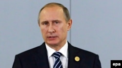 Vladimir Putin's tough but tightly scripted talk was meant to warn militants worldwide and reassure Russians that they are being protected, but his statement also contained several messages to the West.