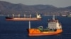 A crude oil tanker and a bulk carrier sail in Nakhodka Bay, Russia. (file photo)