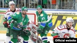 A KHL match between Salavat Yulayev and Ak Bars Kazan in Ufa, Bashkortostan, in March 2011