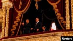 Russian President Vladimir Putin and Chinese President Xi Jinping at the Bolshoi Theater. (file photo)