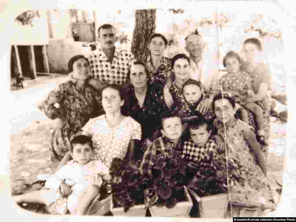 Bidzina Ivanishvili (front row, second from right) around the age of four with his family in the village of Chorvila, Imereti, where he was born on February 18, 1953.