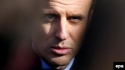 French presidential candidate Emmanuel Macron