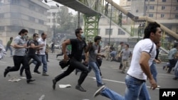 Supporters of Mir Hossein Mousavi in Tehran