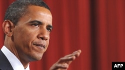 U.S. President Barack Obama delivers his speech at Cairo University on June 4.