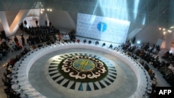 A general view of the Congress of World and Traditional Religions, meeting in Astana in July 2009