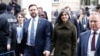 U.S. Vice President JD Vance (left) and his wife Usha Vance arrive for the 61st Munich Security Conference in Munich, southern Germany, on February 14.