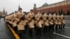 Russian soldiers take part in a rehearsal for a military parade on Red Square in Moscow. (file photo)