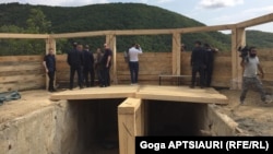 Georgia's wooden observation post is near the town of Chorchana, 110 kilometers northwest of Tbilisi.