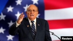 Rudy Giuliani abruptly pulled out of a Kremlin-backed forum in Armenia after it was reported by U.S. media. (file photo)