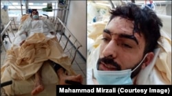 Mirzali after being beaten and stabbed multiple times by six men in France on March 14. A text message sent to him described the attack as the “last warning” for his activism.